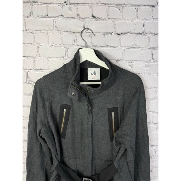 Cabi Carol Modern Full Mesh Paneled Jacket gray and black Medium - Picture 3 of 10